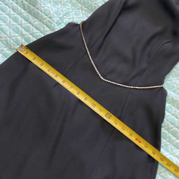 vintage alchemy rhinestone trim, drop waist backless dress - Picture 7 of 9